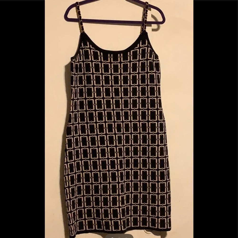 Mini dress with embellished straps